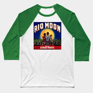 Rio Moon - Texas Vintage Citrus Crate Label Baseball T-Shirt